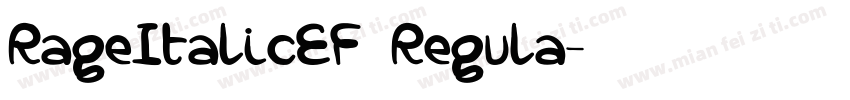 RageItalicEF Regula字体转换